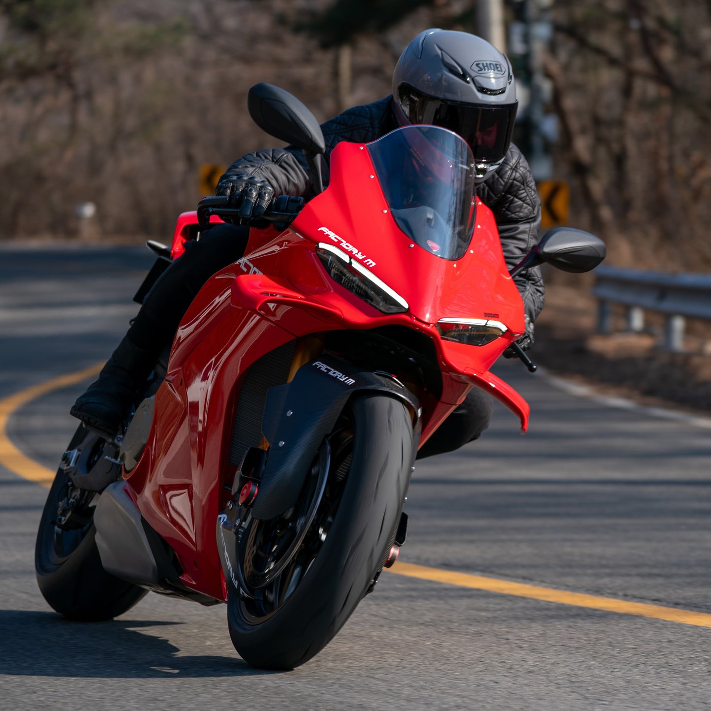 Plain Weave Matte Carbon Aero Front Fender for DUCATI Panigale V4 S (2025+)