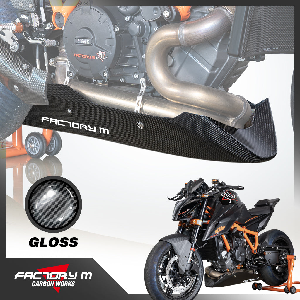 FACTORY M] Carbon Fiber Belly Pan for KTM 1290 Super Duke R (Gen3