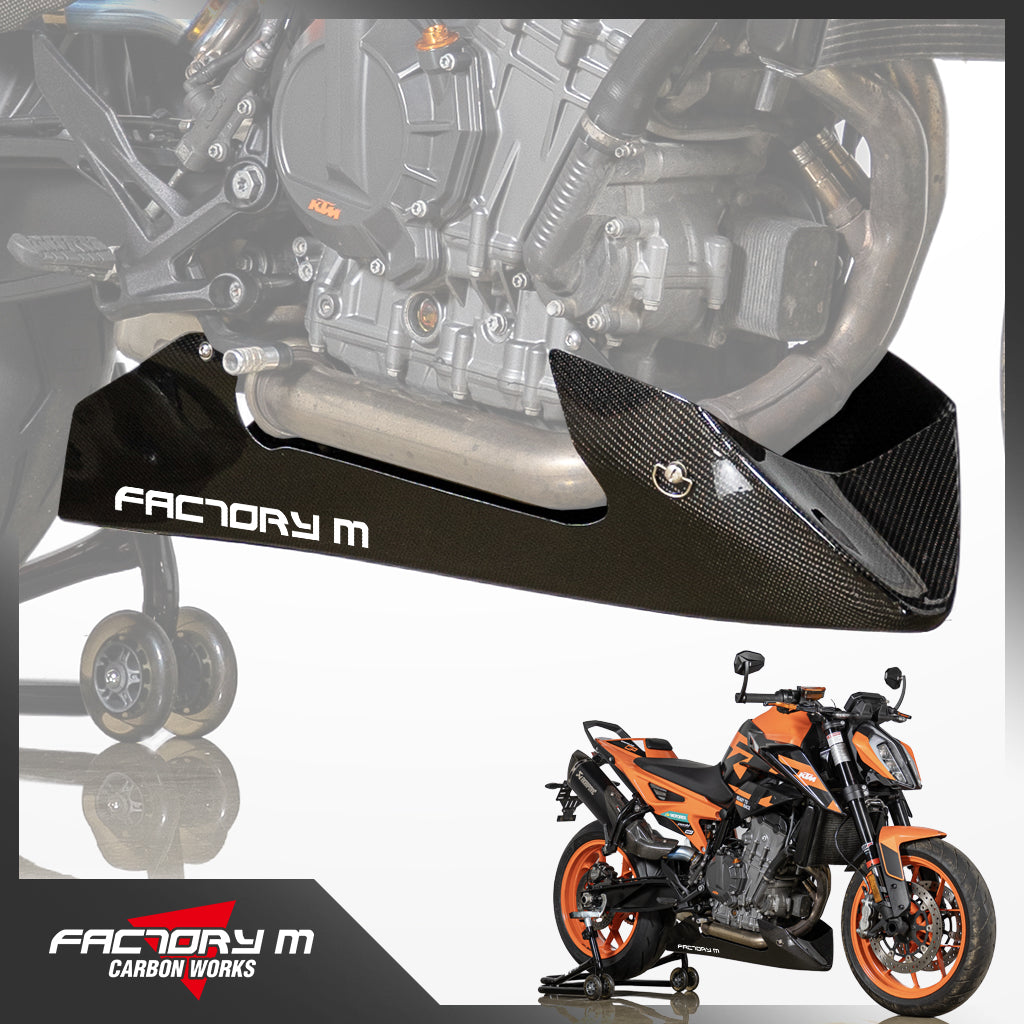 [FACTORY M] Carbon Fiber Belly Pan for KTM 790, 890 Duke (Normal Header)
