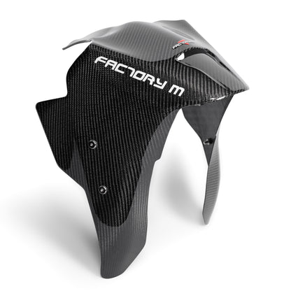 Twill Gloss Carbon Aero Front Fender for DUCATI Panigale V4 S (-2024) / V4 SP2