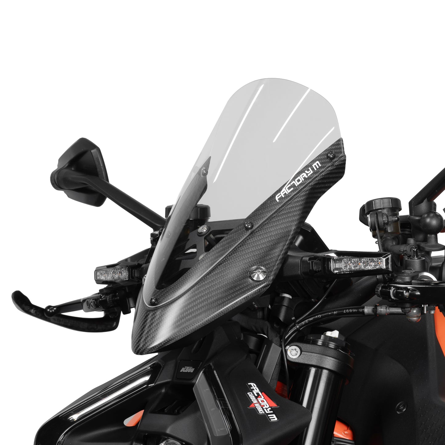 Matte Carbon Aero Windscreen Kit for KTM 1390 Super Duke R