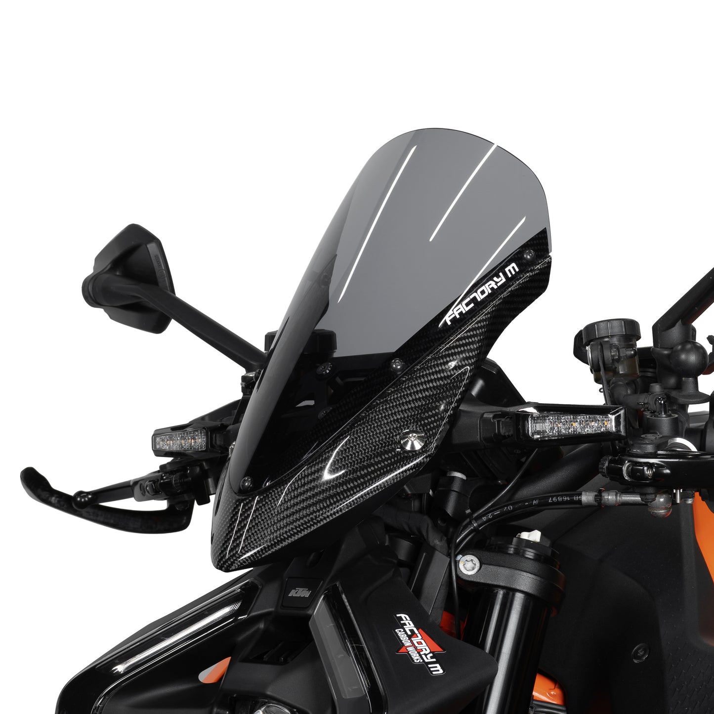 Gloss Carbon Aero Windscreen Kit for KTM 1390 Super Duke R
