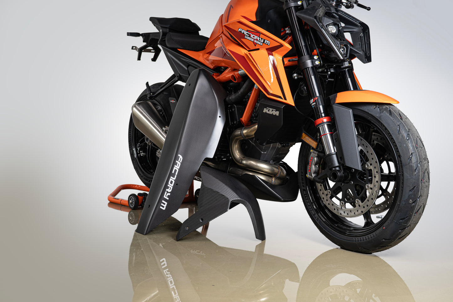 [FACTORY M] MATTE Carbon Fiber Belly Pan for KTM 1390 Super Duke R