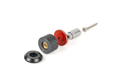 [FACTORY M] 47 Carbon Handlebar Ends RED (2pcs)