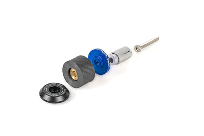 [FACTORY M] 47 Carbon Handlebar Ends BLUE (2pcs)