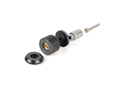 [FACTORY M] 47 Carbon Handlebar Ends BLACK (2pcs)
