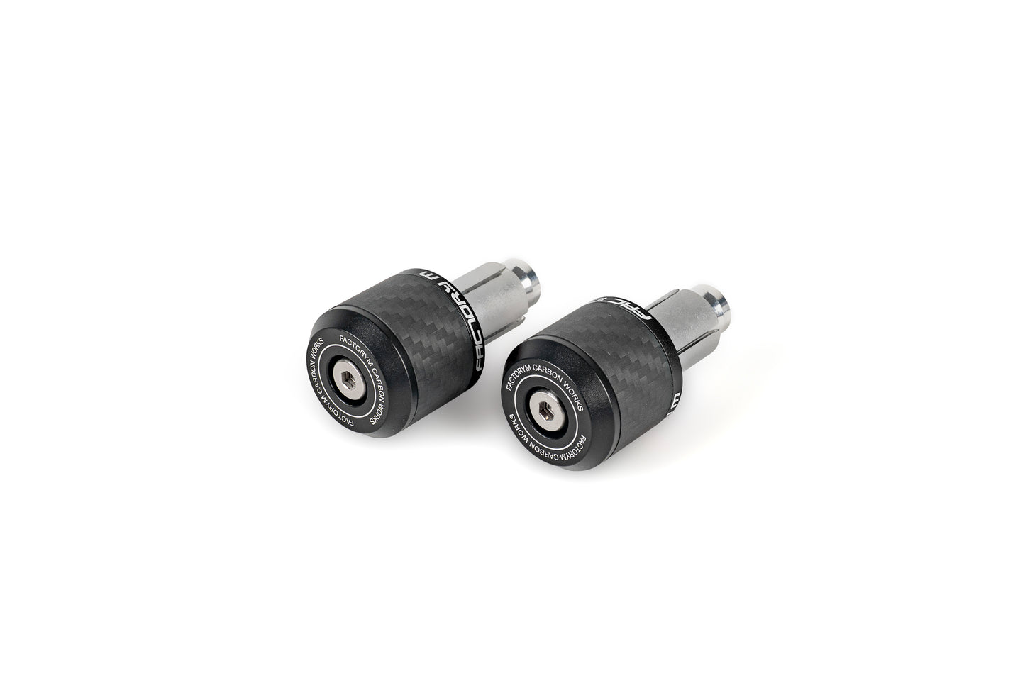 [FACTORY M] 47 Carbon Handlebar Ends BLACK (2pcs)
