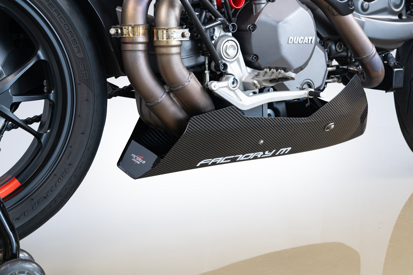 [FACTORY M] Carbon fiber belly pan for Ducati Hypermotard 950