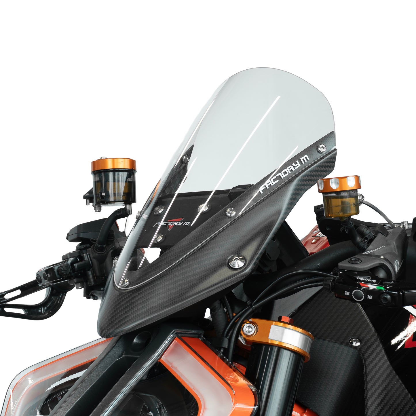 Matte Carbon Aero Windscreen Kit for KTM 1290 Super Duke R (2020–2023) — Limited Edition