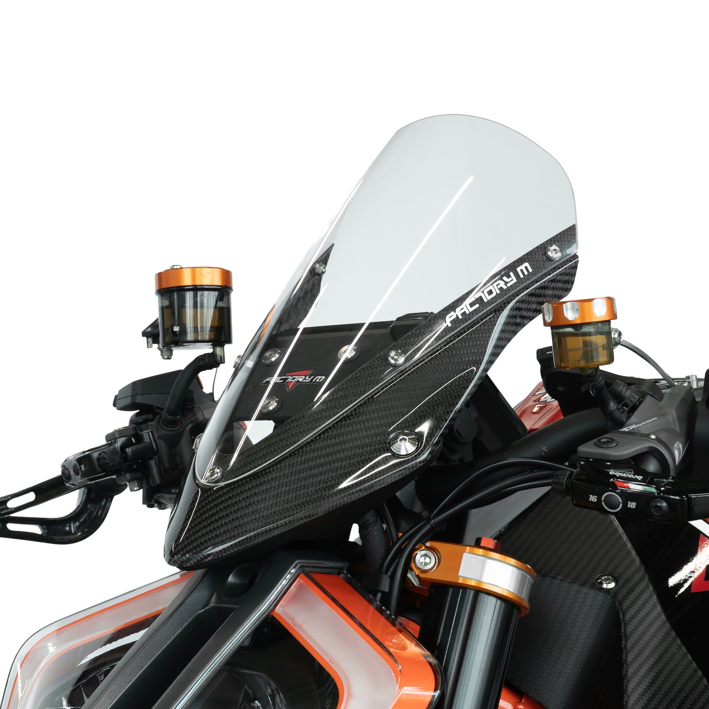 Gloss Carbon Aero Windscreen Kit for KTM 1290 Super Duke R (2020–2023) — Limited Edition
