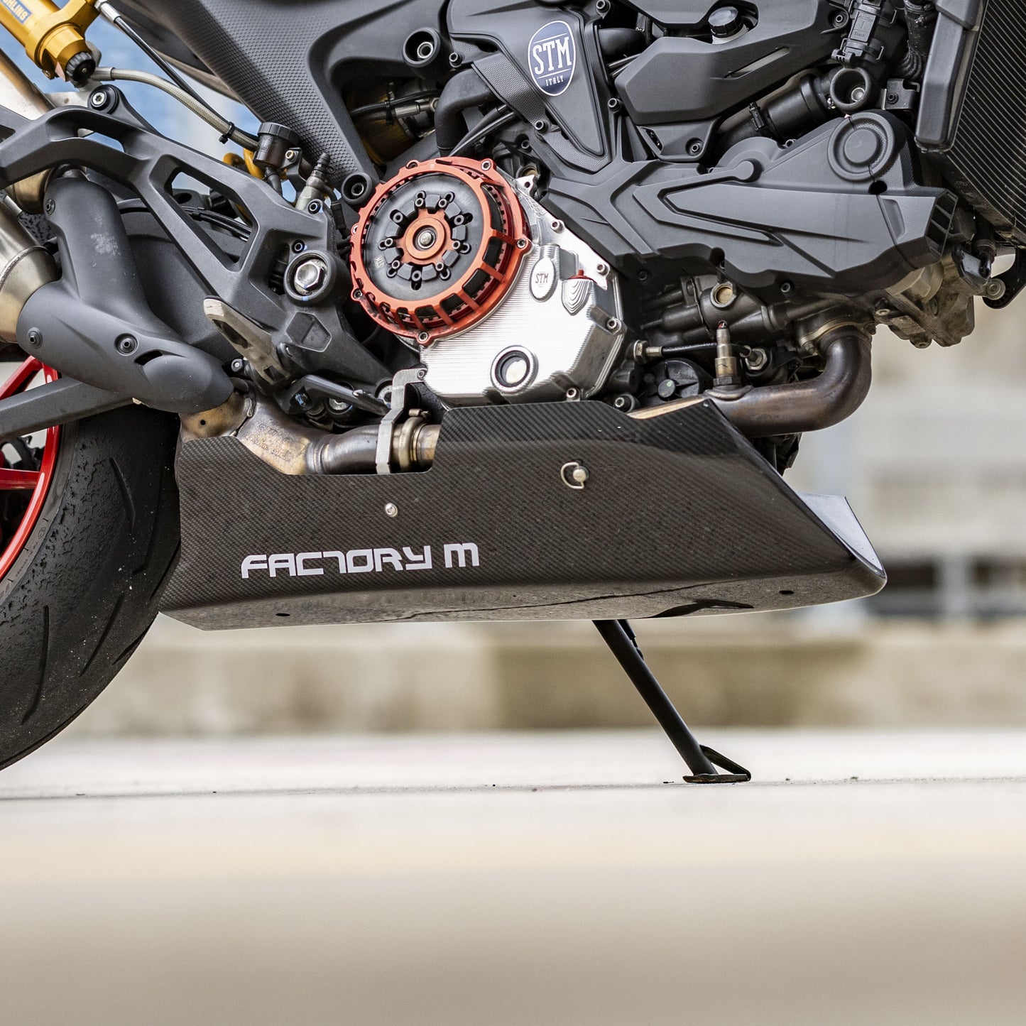 [FACTORY M] Carbon fiber belly pan for Ducati Monster SP
