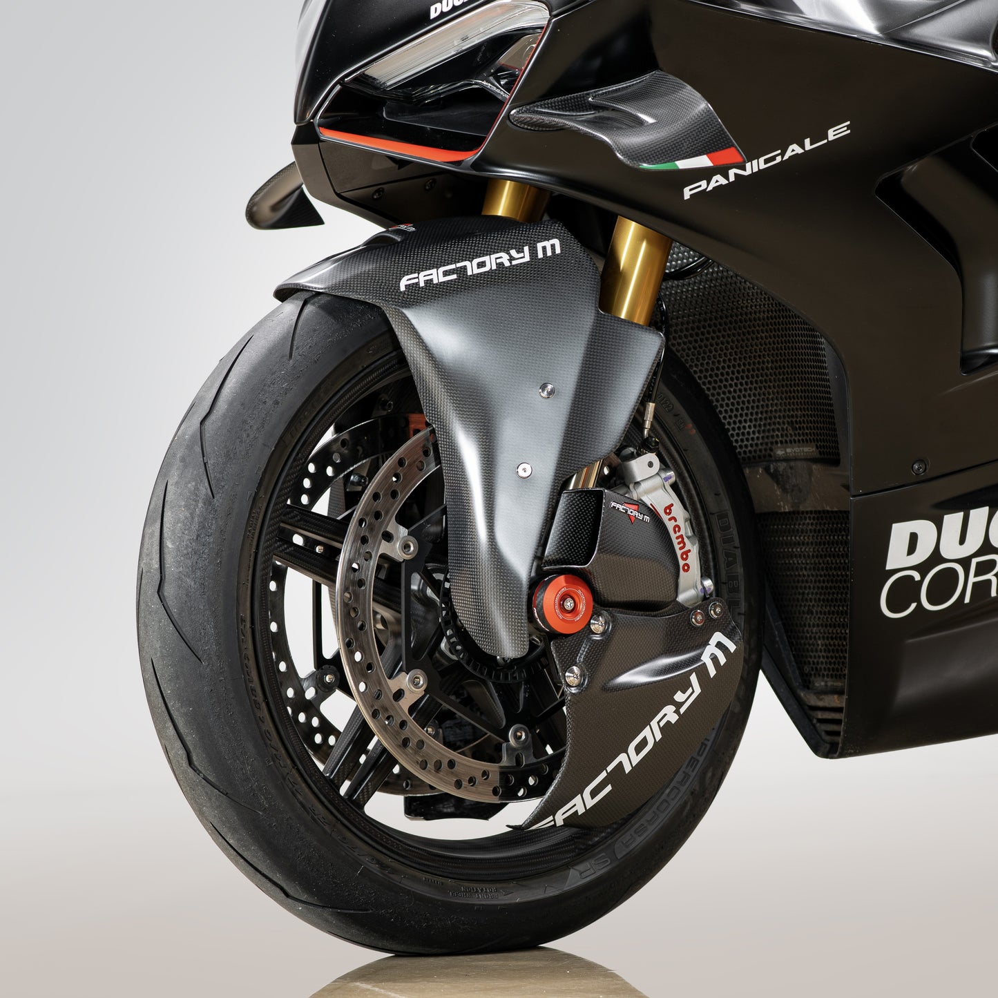 Plain Weave Matte Carbon Aero Disc and Caliper Cooler Set for DUCATI Panigale V4 S (-2024) / V4 SP2