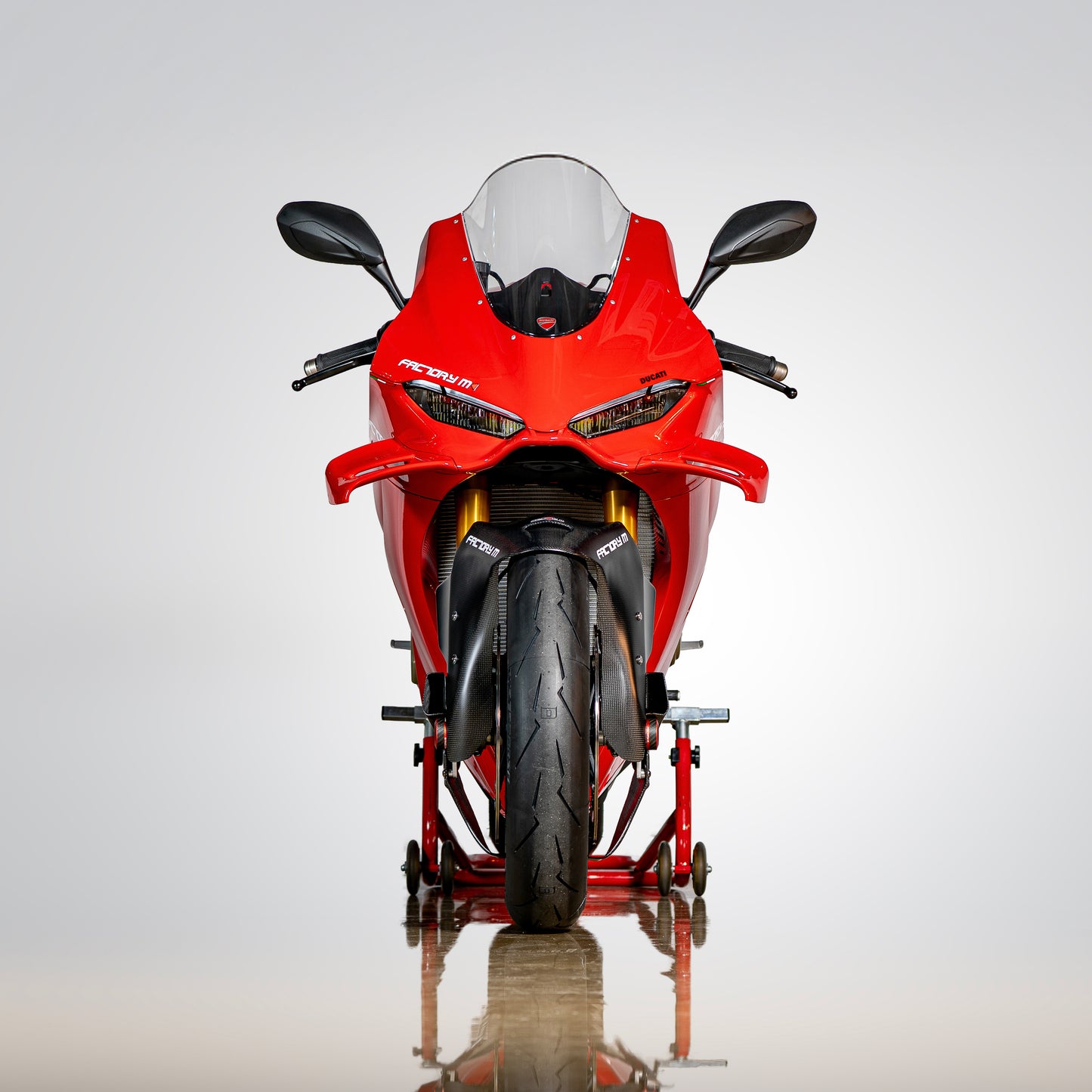 Plain Weave Matte Carbon Aero Front Fender for DUCATI Panigale V4 S (2025+)