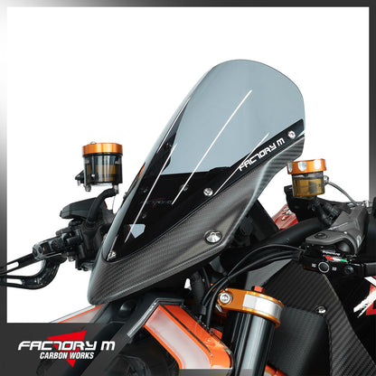 Matte Carbon Aero Windscreen Kit for KTM 1290 Super Duke R (2020–2023) — Limited Edition