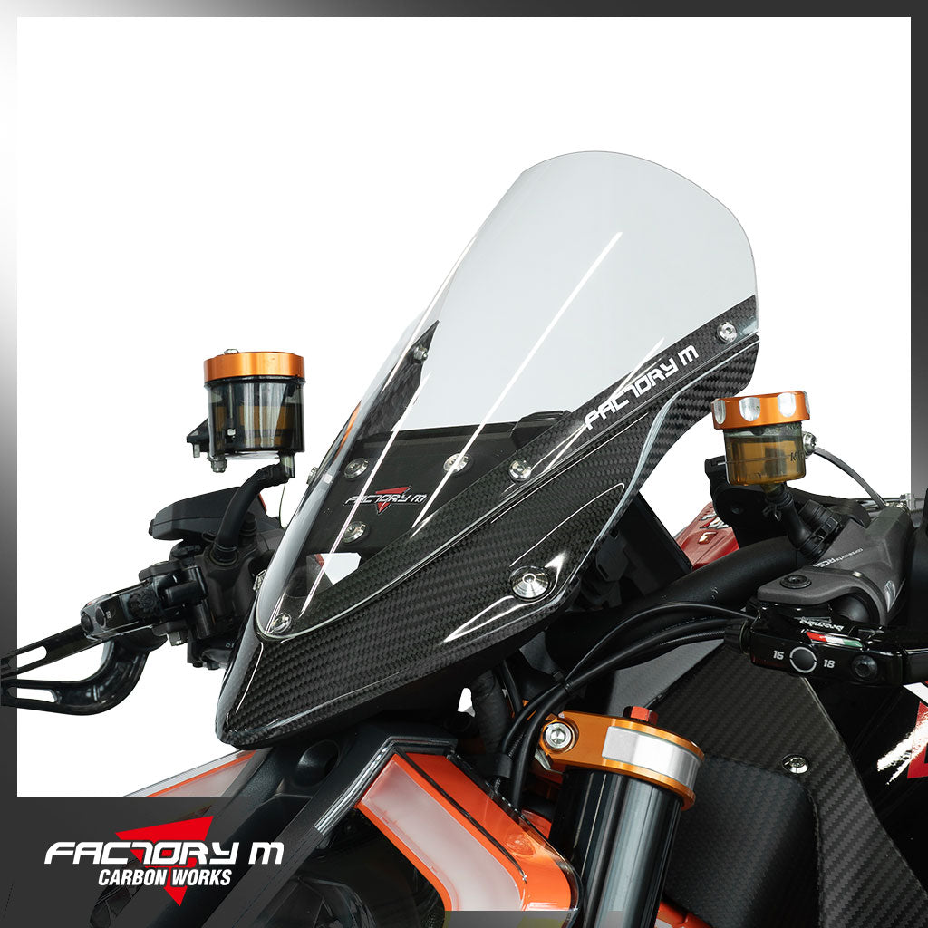 Gloss Carbon Aero Windscreen Kit for KTM 1290 Super Duke R (2020–2023) — Limited Edition
