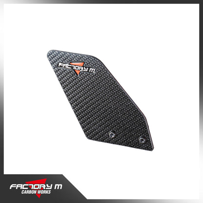 [FACTORY M] Carbon Fiber Heel Protectors – Designed for KTM PowerParts Footpegs