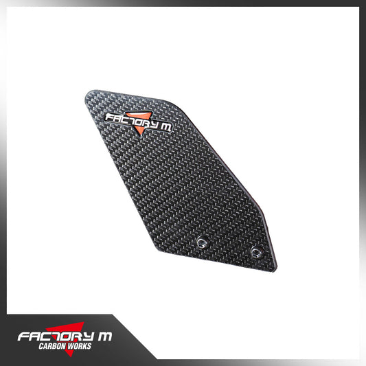 [FACTORY M] Carbon Fiber Heel Protectors – Designed for KTM PowerParts Footpegs