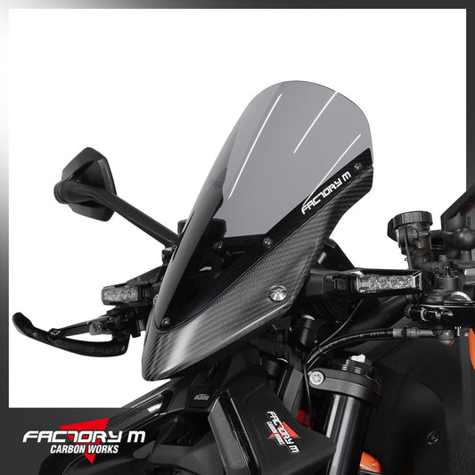 Matte Carbon Aero Windscreen Kit for KTM 1390 Super Duke R