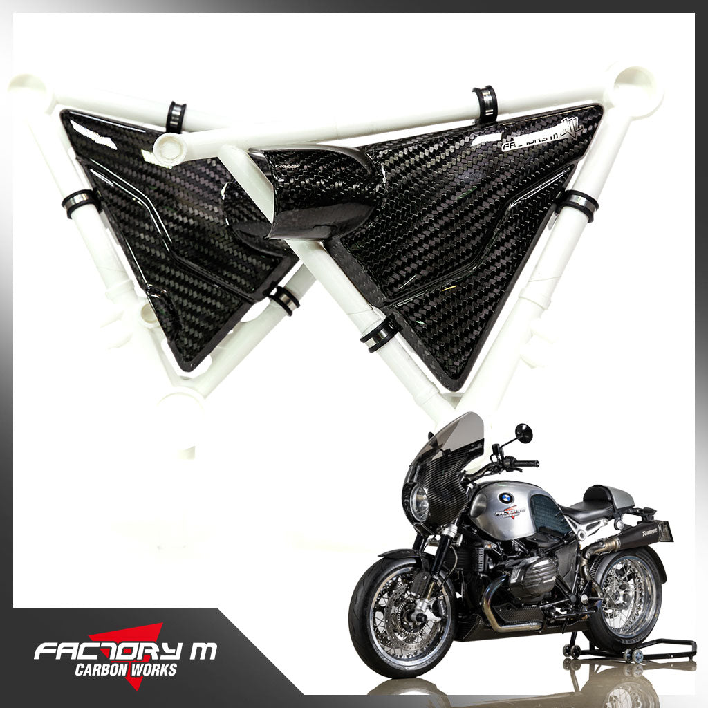 [FACTORY M] Carbon Fiber FRAME COVER for BMW R nine T