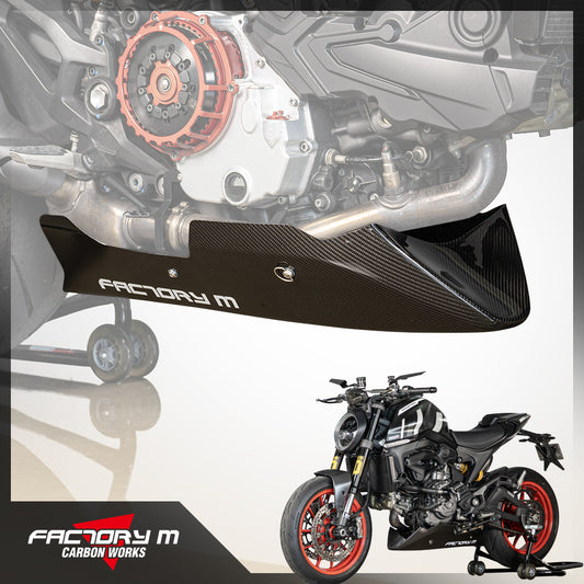 [FACTORY M] Carbon fiber belly pan for Ducati Monster SP